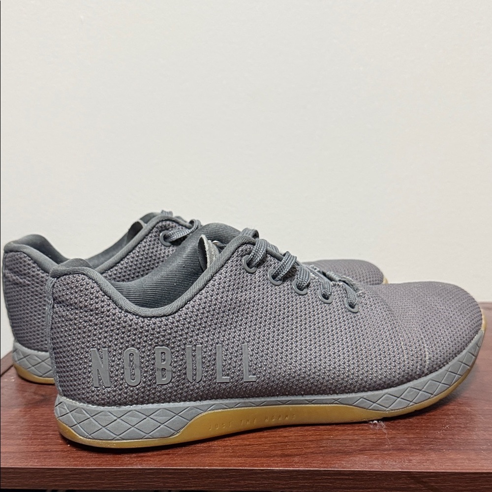 NOBULL Grey Knit Training Shoe with Gum Sole